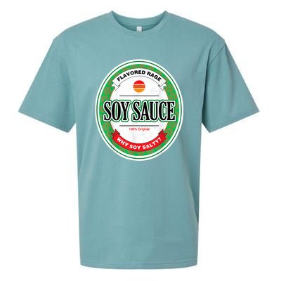 Soy Sauce Funny Costume Vegan Soy Sauce Funny Sushi Matching Group Halloween Cos Sueded Cloud Jersey T-Shirt