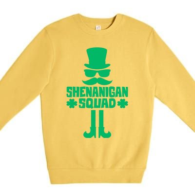 Shenanigans Squad Gift St Patrick's Day Gift Premium Crewneck Sweatshirt