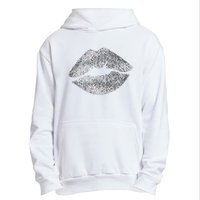 Sexy Silver Glitter Lips Kiss Me Love Makeup Lipstick Shirt Urban Pullover Hoodie