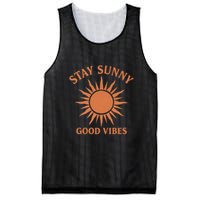 Stay Sunny Good Vibes Mesh Reversible Basketball Jersey Tank