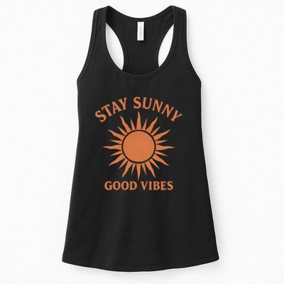 Stay Sunny Good Vibes Womens Tank Top