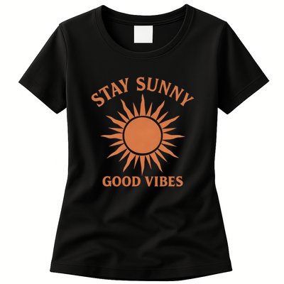 Stay Sunny Good Vibes Womens T-Shirt