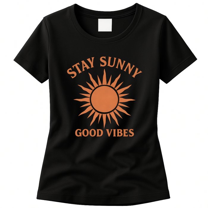 Stay Sunny Good Vibes Womens T-Shirt