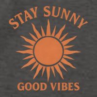 Stay Sunny Good Vibes Vector Backpack