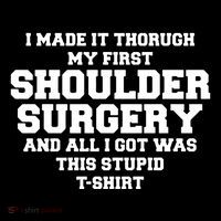 Shoulder Surgery Get Well Soon Recovery Tall T-Shirt