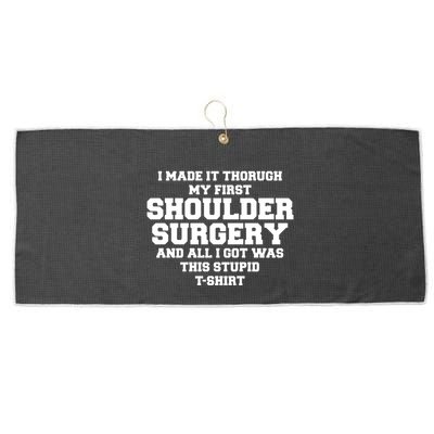 Shoulder Surgery Get Well Soon Recovery Large Microfiber Waffle Golf Towel