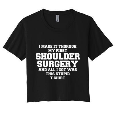 Shoulder Surgery Get Well Soon Recovery Crop Top
