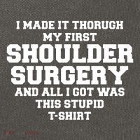 Shoulder Surgery Get Well Soon Recovery Cotton Canvas Backpack