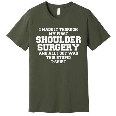 Shoulder Surgery Get Well Soon Recovery Premium T-Shirt