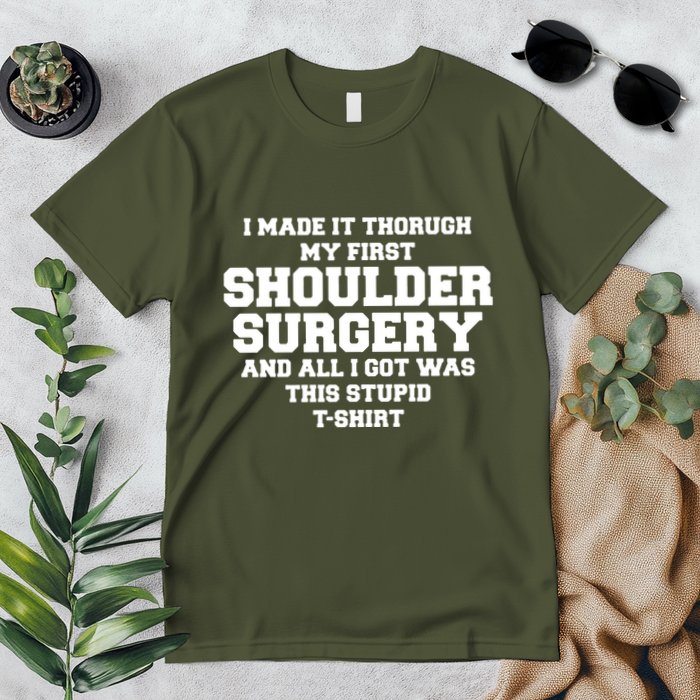 Shoulder Surgery Get Well Soon Recovery Premium T-Shirt