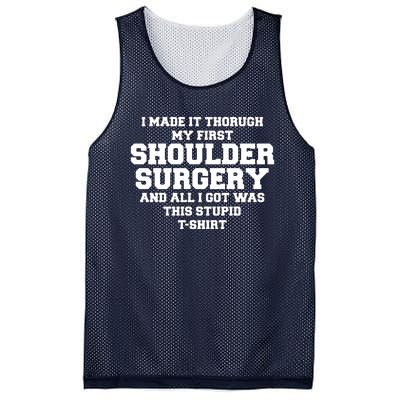 Shoulder Surgery Get Well Soon Recovery Mesh Reversible Basketball Jersey Tank