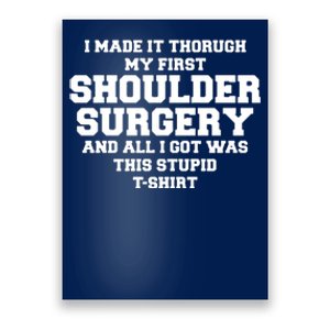 Shoulder Surgery Get Well Soon Recovery Poster