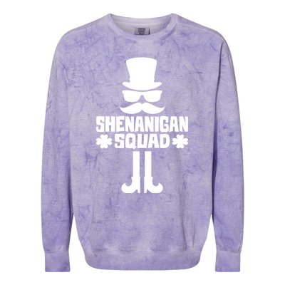 Shenanigans Squad Gift St Patrick's Day Gift Colorblast Crewneck Sweatshirt