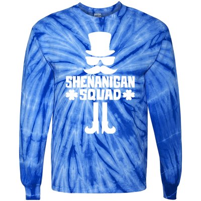 Shenanigans Squad Gift St Patrick's Day Gift Tie-Dye Long Sleeve Shirt