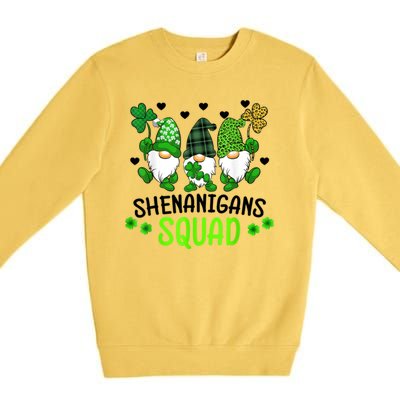 Shenanigans Squad Gnome St Patrick's Premium Crewneck Sweatshirt