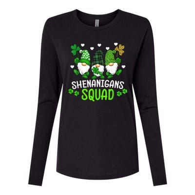 Shenanigans Squad Gnome St Patrick's Womens Cotton Relaxed Long Sleeve T-Shirt