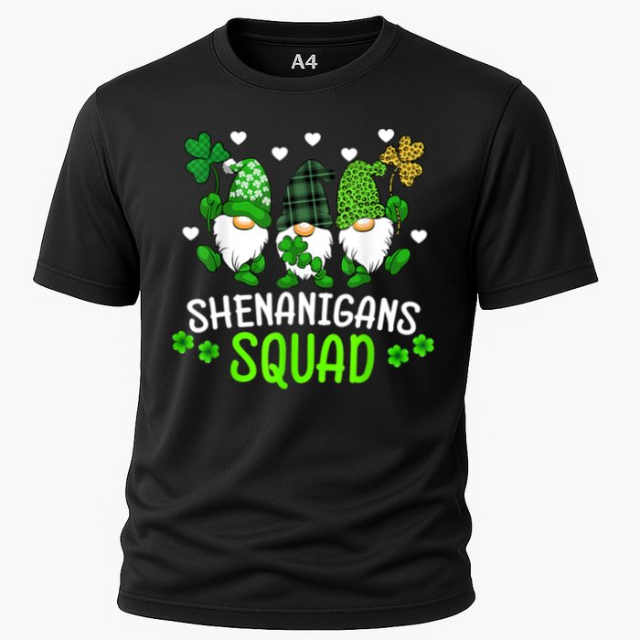 Shenanigans Squad Gnome St Patrick's Cooling Performance Crew T-Shirt