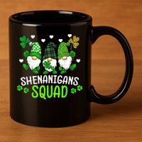 Shenanigans Squad Gnome St Patrick's 11oz C Handle Ceramic Mug