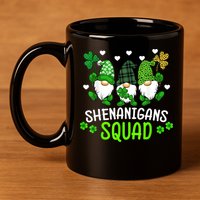 Shenanigans Squad Gnome St Patrick's 11oz C Handle Ceramic Mug