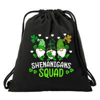 Shenanigans Squad Gnome St Patrick's Drawstring Bag