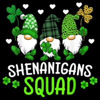 Shenanigans Squad Gnome St Patrick's Drawstring Bag