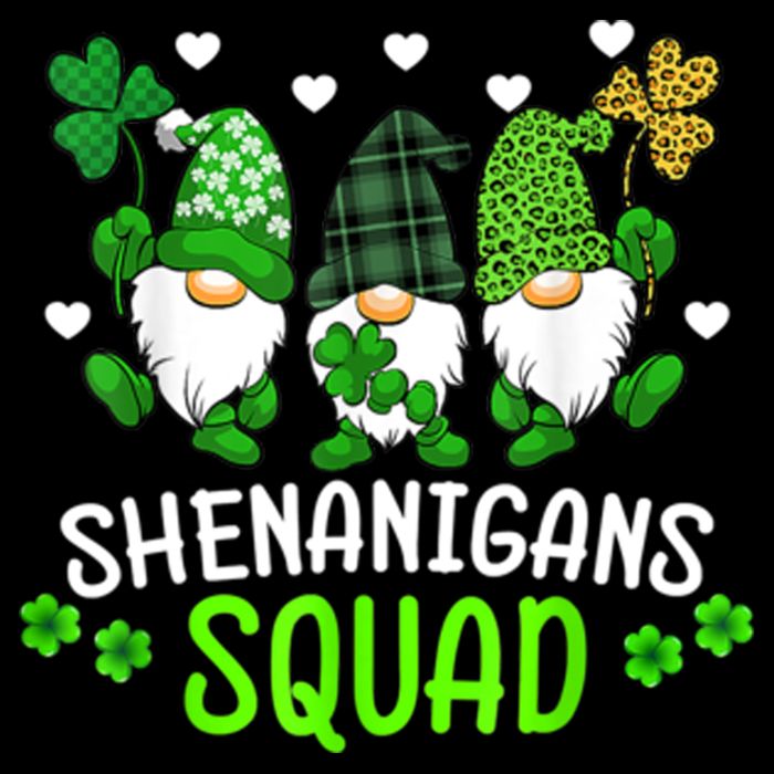 Shenanigans Squad Gnome St Patrick's Drawstring Bag