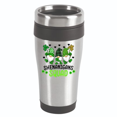 Shenanigans Squad Gnome St Patrick's 16oz Travel Tumbler
