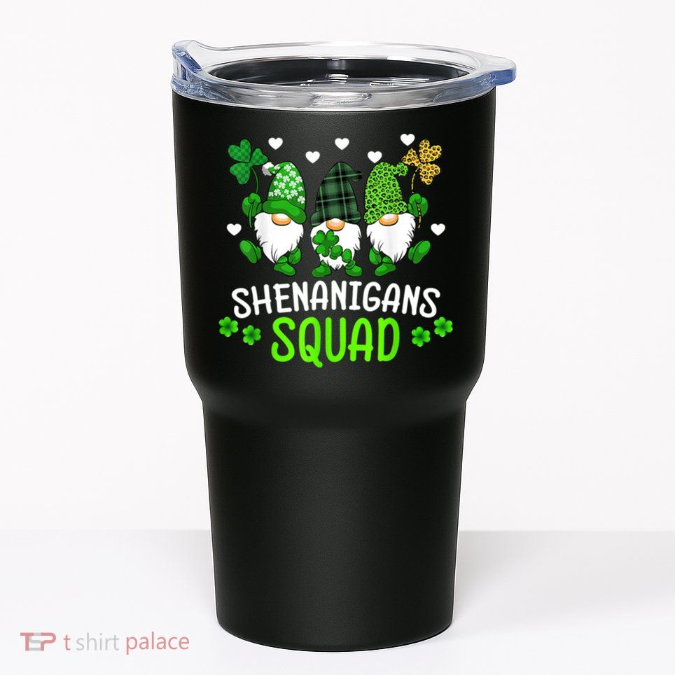 Shenanigans Squad Gnome St Patrick's Tumbler