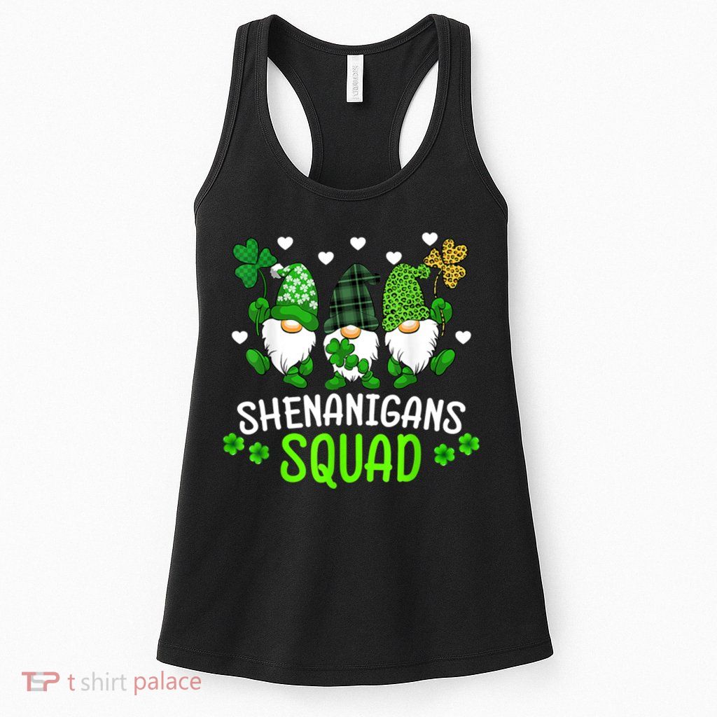 Shenanigans Squad Gnome St Patrick's Womens Tank Top