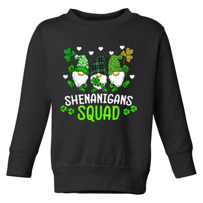 Shenanigans Squad Gnome St Patrick's Toddler Sweatshirt