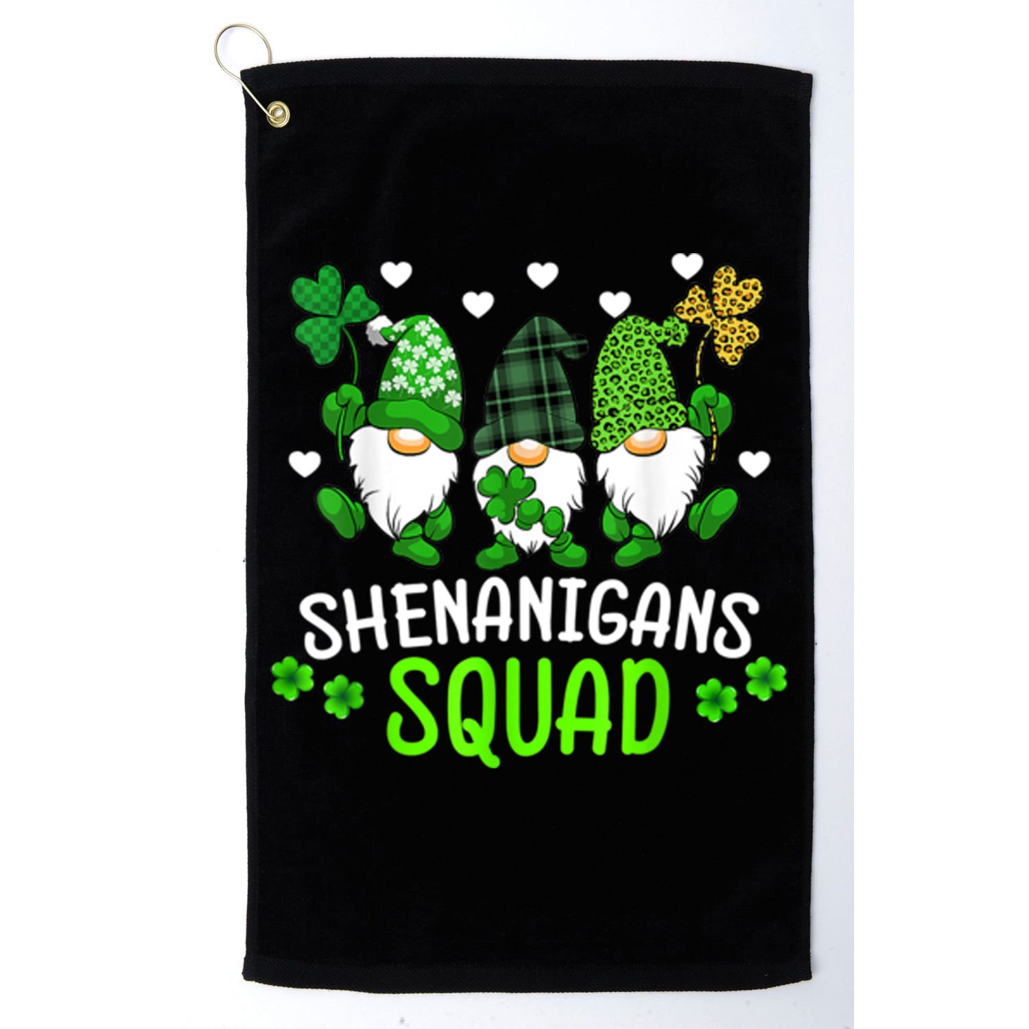 Shenanigans Squad Gnome St Patrick's Golf Towel