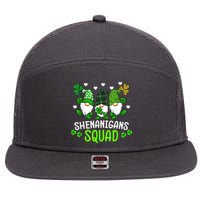 Shenanigans Squad Gnome St Patrick's 7 Panel Mesh Trucker Snapback Hat