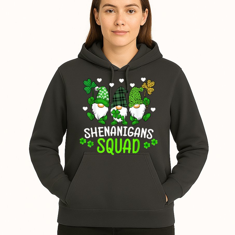 Shenanigans Squad Gnome St Patrick's Hoodie