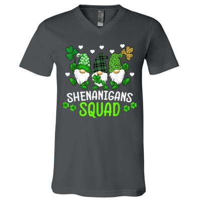 Shenanigans Squad Gnome St Patrick's V-Neck T-Shirt