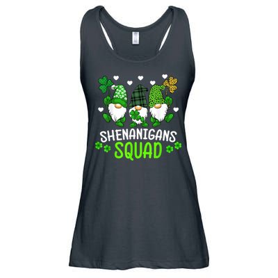 Shenanigans Squad Gnome St Patrick's Ladies Essential Flowy Tank