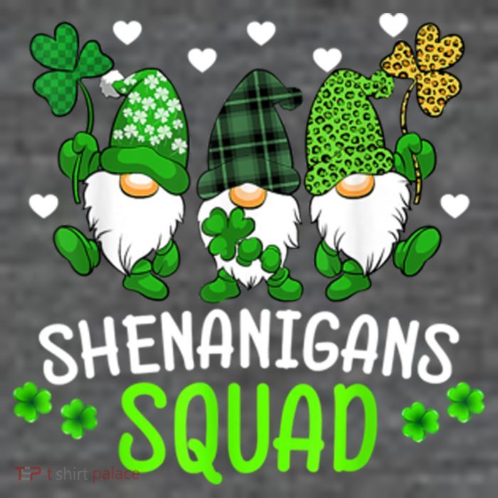 Shenanigans Squad Gnome St Patrick's Premium T-Shirt