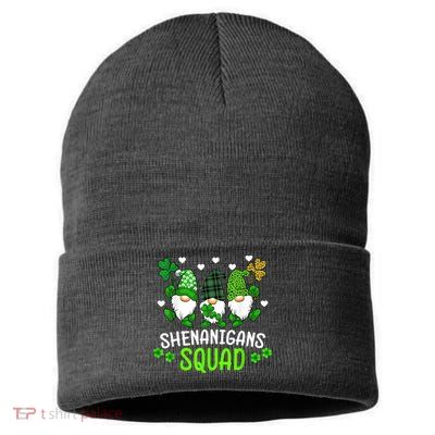 Shenanigans Squad Gnome St Patrick's Sustainable Knit Beanie