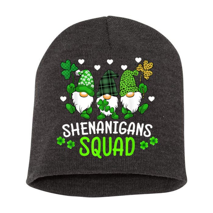 Shenanigans Squad Gnome St Patrick's Short Acrylic Beanie