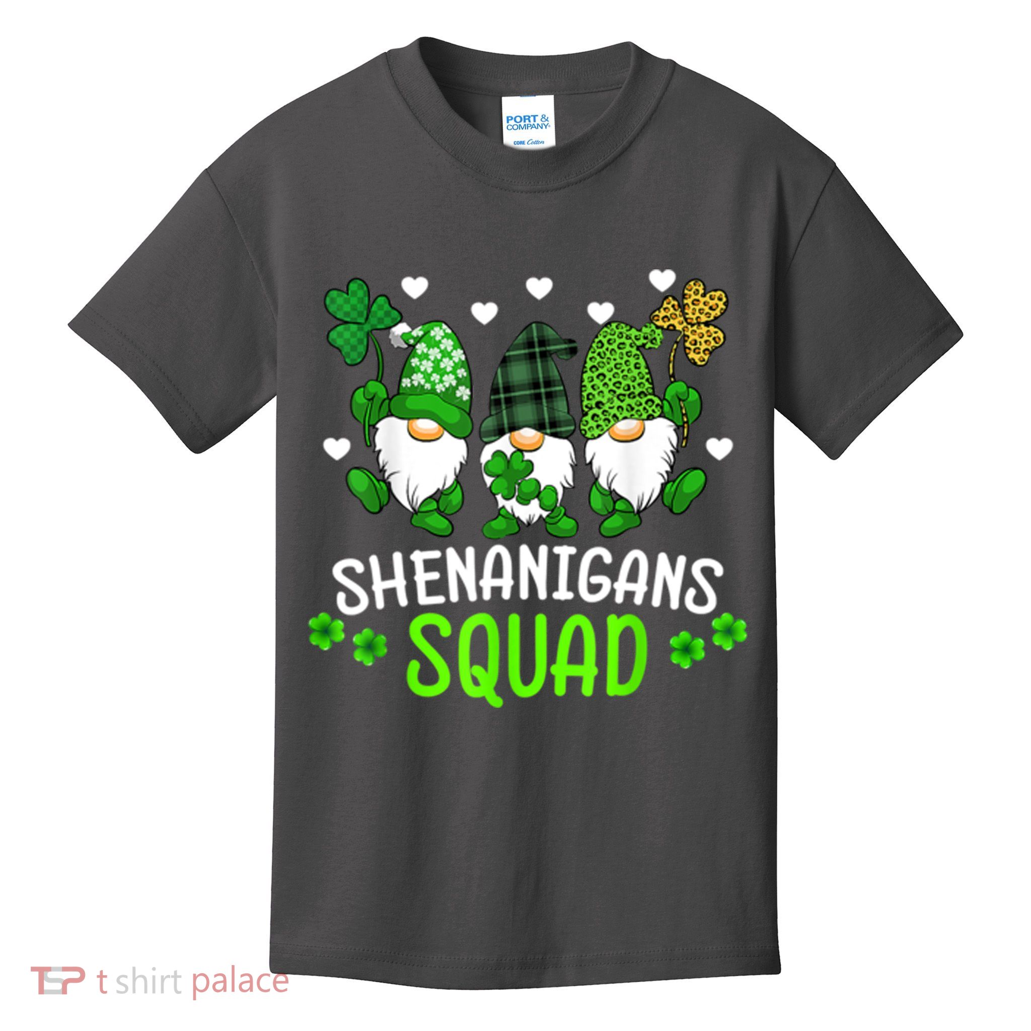 Shenanigans Squad Gnome St Patrick's Kids T-Shirt