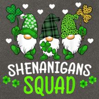 Shenanigans Squad Gnome St Patrick's Cotton Canvas Backpack