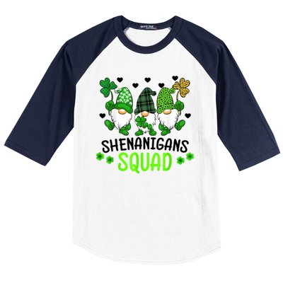 Shenanigans Squad Gnome St Patrick's Baseball Sleeve Shirt