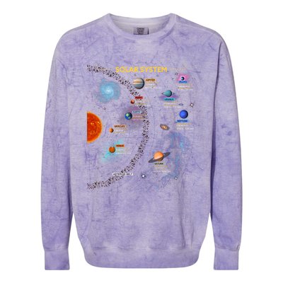 Solar System Gift Perfect Space Enthusiasts Gift Great Gift Colorblast Crewneck Sweatshirt