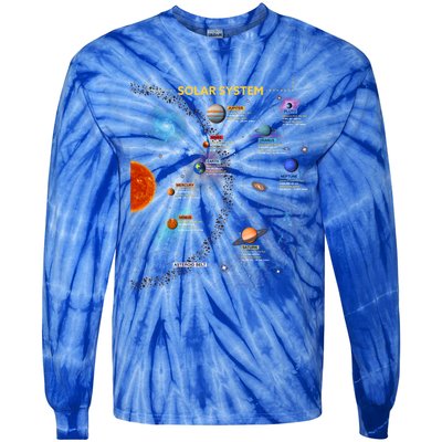 Solar System Gift Perfect Space Enthusiasts Gift Great Gift Tie-Dye Long Sleeve Shirt