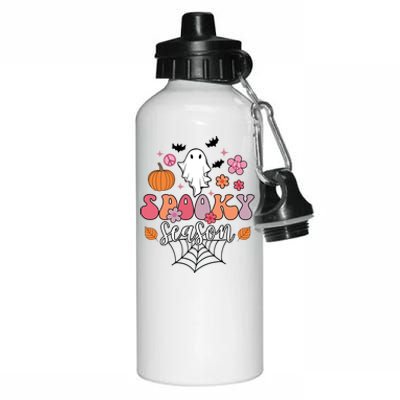 Spooky Season Groovy Ghost Halloween Scary Gift Aluminum Water Bottle