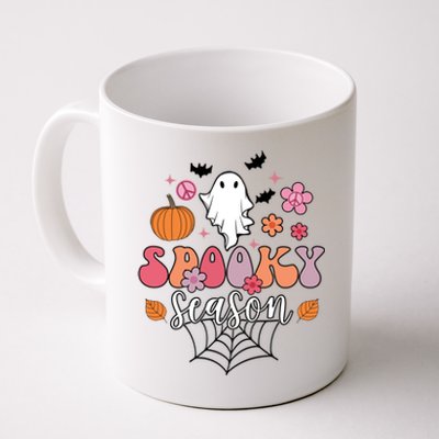 Spooky Season Groovy Ghost Halloween Scary Gift Coffee Mug