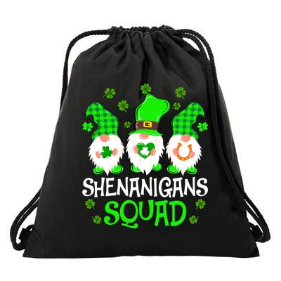 Shenanigans Squad Gnomies St Patrick's Day Drawstring Bag
