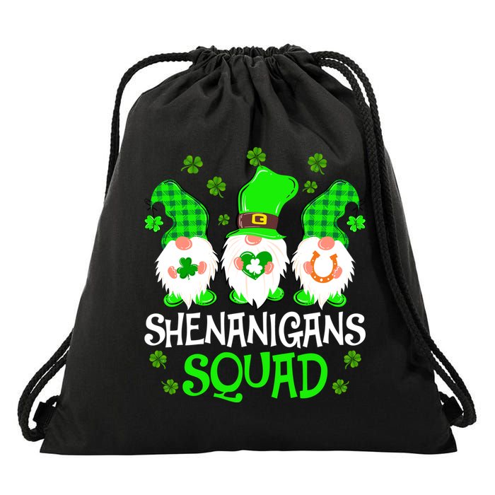 Shenanigans Squad Gnomies St Patrick's Day Drawstring Bag