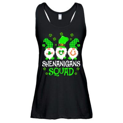 Shenanigans Squad Gnomies St Patrick's Day Ladies Essential Flowy Tank