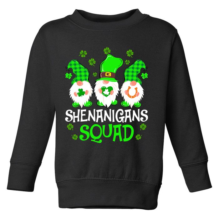 Shenanigans Squad Gnomies St Patrick's Day Toddler Sweatshirt