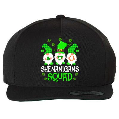 Shenanigans Squad Gnomies St Patrick's Day Wool Snapback Cap